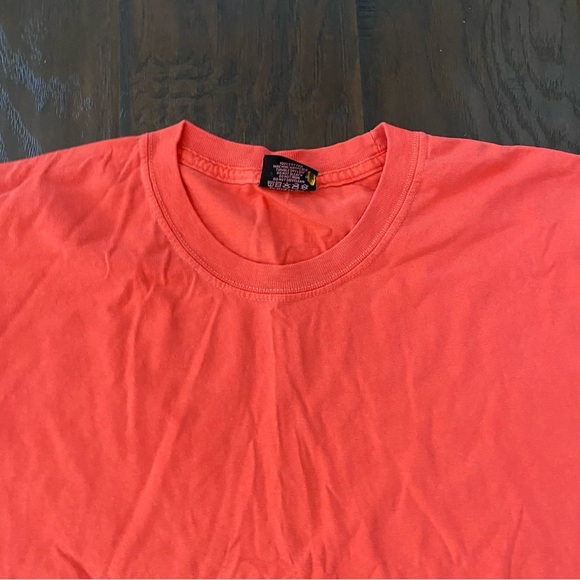 Stussy Men's Long Sleeve 100% Cotton Orange Shirt Size L - Picture 8 of 8